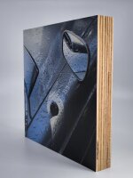 Kunstdruck auf Holz 15x15cm Motiv Mercedes Benz 280SE SKlasse Oldtimer