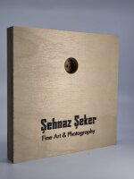 Kunstdruck auf Holz 15x15cm Motiv Mercedes Benz 280SE SKlasse Oldtimer